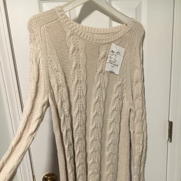 LOFT Sweaters - Ann Taylor loft long large cable sweater